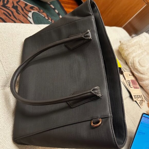 Dagne Dover Signature Tote - Classic in Graphite - Picture 7 of 11